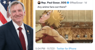 House Republican Paul Gosar tweets anime video depicting him killing Democrat Alexandria Ocasio-Cortez