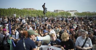 Hundreds of thousands take to the streets of France to protest against right-wing ‘power grab’