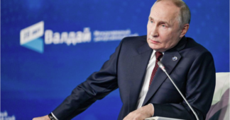 Putin delivers a keynote speech at Valdai forum in Sochi