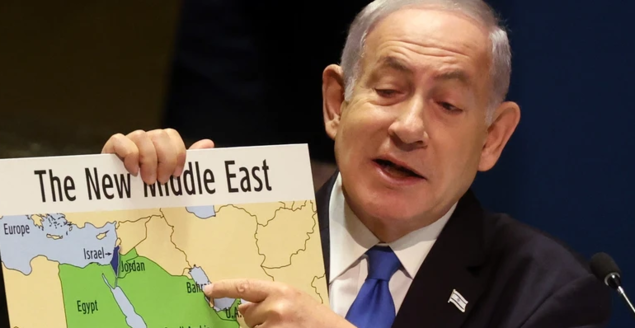 Netanyahu Shows Map of ‘New Middle East’—Without Palestine—to UN ...