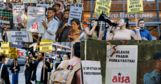 International uproar following mass raids and arrest of Indian journalists